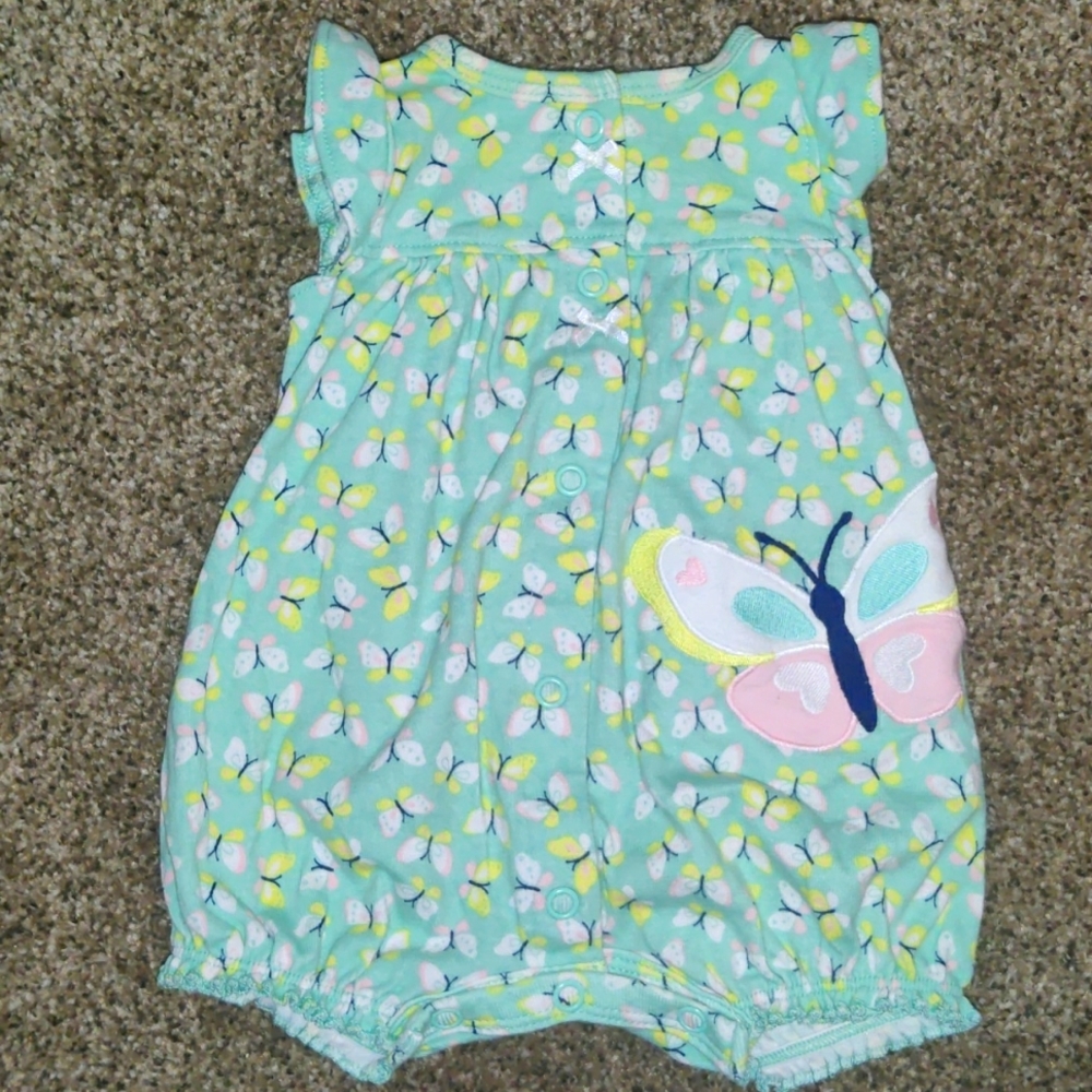 Snap on, short sleeves romper